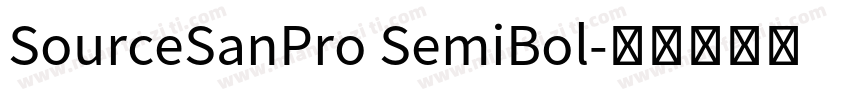 SourceSanPro SemiBol字体转换